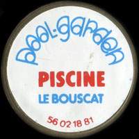 Monnaie publicitaire Pool Garden - Piscine - Le Bouscat - 56 02 18 81 - sur 10 francs Mathieu