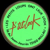 Monnaie publicitaire Les petits loups ont leur look - P'tit Look - 16 Av. Jean-Jaur�s 12000 Millau - sur 10 francs Mathieu