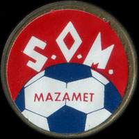 Monnaie publicitaire S. O. M. (Sport Olympique Mazamétain) - Mazamet - sur 10 francs Mathieu