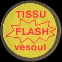 Monnaie publicitaire Tissu Flash Vesoul - sur 10 francs Mathieu (imitation de Pile ou Pub)