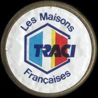 Monnaie publicitaire Traci - Les Maisons Françaises - sur 10 francs Mathieu (imitation de Pile ou Pub)