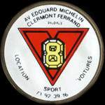 Monnaie publicitaire V 8 - Location Sport Voitures - Av Edouard Michelin Clermont Ferrand - 73 92 39 16 - sur 10 francs Mathieu