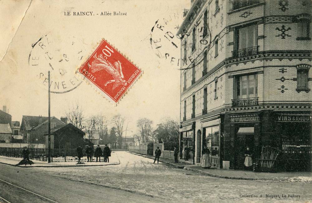 Le Raincy - L'All�e Balzac en 1908