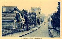 Le Raincy - L'All�e des Bosquets en 1944