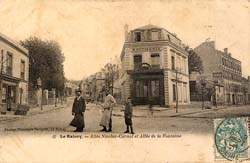 Le Raincy - All�e Nicolas-Carnot et All�e de la Fontaine en 1904