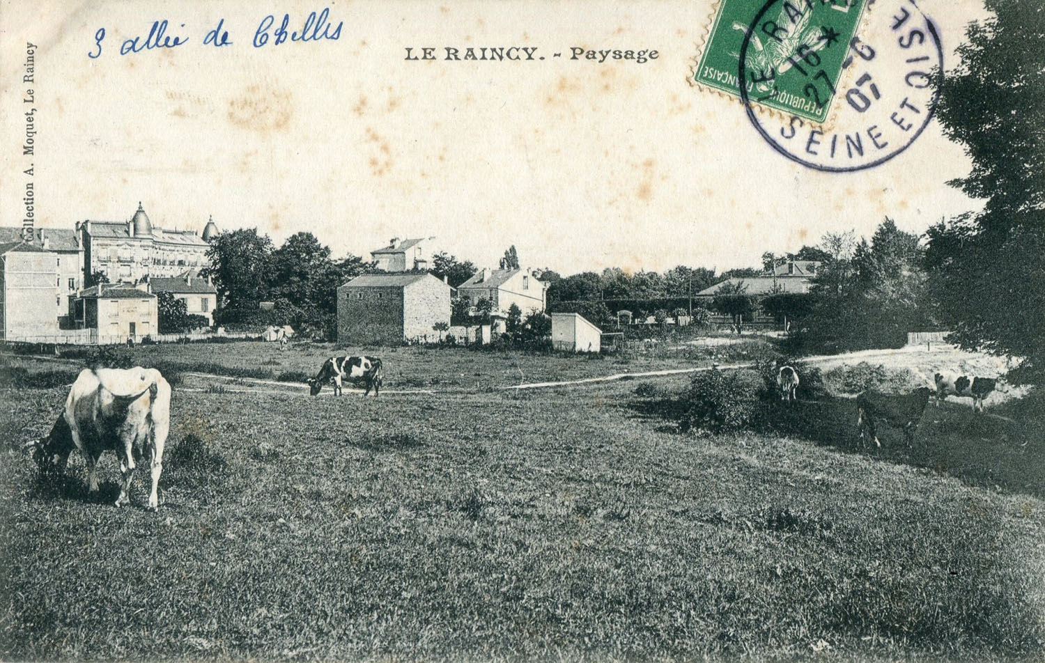 Le Raincy - Paysage en 1907