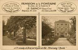 Le Raincy - Pension de la Fontaine - 9, all�e de la Fontaine