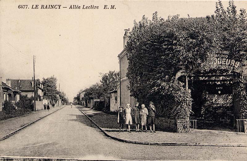 Le Raincy - L'All�e Lecl�re en 1944