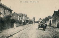 Le Raincy - All�e Mamalet avezc carriole