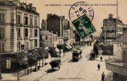 Le Raincy - L'Avenue du Chemin de Fer � vol d'oiseau en 1906
