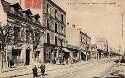 Le Raincy - Avenue du Chemin de Fer en 1906 (côté gauche)