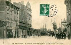 Le Raincy - L'Avenue du Chemin de fer et Station du Tramway en 1918