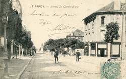 Le Raincy - Avenue du Chemin-de-Fer en 1906