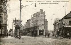 Le Raincy - La Fourche - Angle All�e Villemomble et Avenue du Chemin-de-Fer en 1932