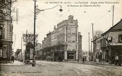 Le Raincy - La Fourche - Angle Allée Villemomble et Avenue du Chemin-de-Fer en 1932