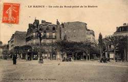 Le Raincy - Un coin du rond-Point de la Station en 1916