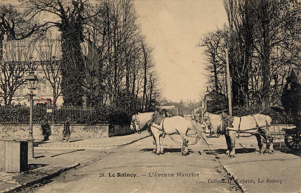 Le Raincy - L'Avenue Maurice en 1916