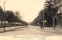 Le Raincy - l'Avenue Thiers, vue prise du Plateau de Montfermeil en 1903