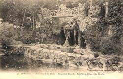 Le Raincy - Le Boulevard du Midi - Propriété Giard - La pièce d'eau et la grotte en 1904