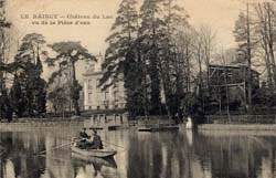 Le Raincy - Château du Lac vu de la Pièce d'eau en 1908