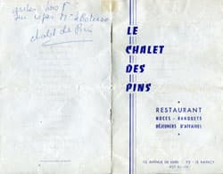 Exemple de choix de menus du Chalet des Pins malheureusement non dat� - page 1