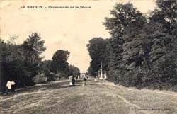 Le Raincy - La promenade de la Dhuis en 1907