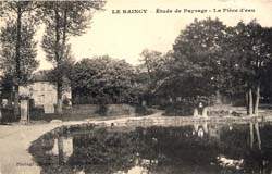Le Raincy - Etude de Paysage - La Pièce d'Eau en 1916