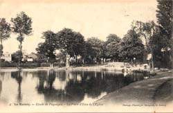 Le Raincy - Etude de Paysages - La Pi�ce d'Eau de l'Eglise
