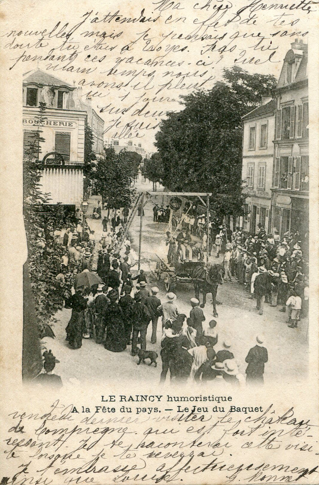 Le Raincy - A la F�te du Pays - Le Jeu du Baquet