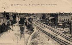 Le Raincy - La Nouvelle Gare du Raincy � vol d'oiseau en 1926