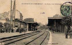 Le Raincy - L'int�rieur de l'ancienne gare en 1907