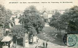 Le Raincy - La Gare - Vue ext�rieure - Station du Tramway de Montfermeil en 1907