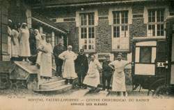 Le Raincy - H�pital Val�re-Lef�bvre - Centre Chirurgical du Raincy - Arriv�e des Bless�s en 1917
