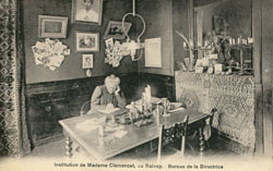 Le Raincy - Institution de Madame Clémencet, au Raincy - Bureau de la Directrice en 1912