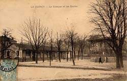 Le Raincy - Le Kiosque et les Ecoles en 1906