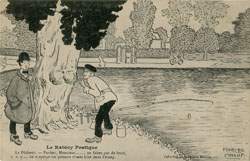 Le Raincy Pratique par Marcel Collot - P�cheur dans l'ancien �tang de l'Eglise