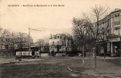 Le Raincy - Le Rond-Point de Montfermeil en 1906
