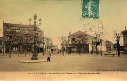 Le Raincy - Le Rond-Point de Montfermeil en 1908