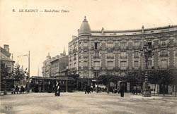 Le Raincy - Le Rond-Point  Thiers avec le tramway