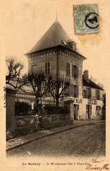 Le Raincy - Le Restaurant des Tourelles en 1904