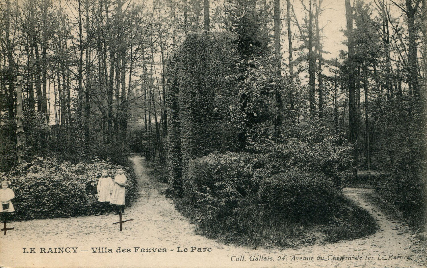 La Villa des Fauves - Le Parc - en 1915
