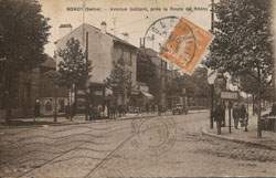 Bondy - Avenue Galli�ni, pr�s de la Route de Rosny en 1933