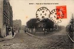 Bondy - La place de la R�publique et le Casino en 1928