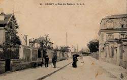 Gagny - La rue du Raincy en 1907