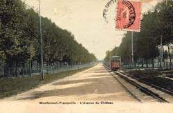 Montfermeil - Franceville - L'avenue du Ch�teau en 1906
