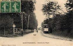 Montfermeil - l'entrée du Pays en 1908