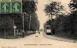 Montfermeil - l'entr�e du Pays en 1908