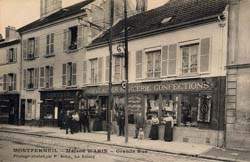 Montfermeil - La Maison Warin - Grande Rue en 1917