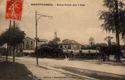 Montfermeil - Le Rond-Point des 7 Iles en 1911