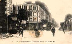 Noisy-le-Sec - L'entr�e par la gare en 1918